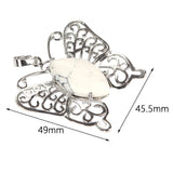 Maxbell Butterfly Charm Elegant DIY Making Supplies for Engagement Dating Daily Wear White
