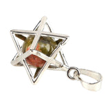 Maxbell Hexagram Pendant Decors Collectibles Fashion Pendant Charm for Business Work Green