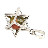 Maxbell Hexagram Pendant Decors Collectibles Fashion Pendant Charm for Business Work Green