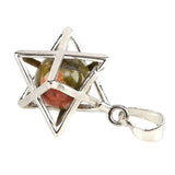 Maxbell Hexagram Pendant Decors Collectibles Fashion Pendant Charm for Business Work Green