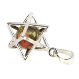 Maxbell Hexagram Pendant Decors Collectibles Fashion Pendant Charm for Business Work Green