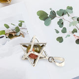 Maxbell Hexagram Pendant Decors Collectibles Fashion Pendant Charm for Business Work Green