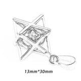 Maxbell Hexagram Pendant Decors Collectibles Fashion Pendant Charm for Business Work Green