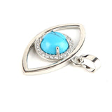 Maxbell Eye of Horus Pendant Jewelry Making Accessories Egyptian Protection Necklace  Sky Blue