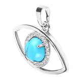 Maxbell Eye of Horus Pendant Jewelry Making Accessories Egyptian Protection Necklace  Sky Blue