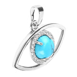 Maxbell Eye of Horus Pendant Jewelry Making Accessories Egyptian Protection Necklace  Sky Blue