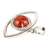 Maxbell Eye of Horus Egypt Protection Pendant Fashion Jewelry Craft Fine Workmanship Dark Red