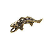 Maxbell Fish Bone Pendant Hollow Ornaments for Jewelry Beads Earrings Jewelry Making