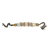 Maxbell Bohemian Necklace with Multi Colored Beads Tribal Style Wooden Beaded Choker B