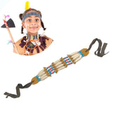 Maxbell Bohemian Necklace with Multi Colored Beads Tribal Style Wooden Beaded Choker B