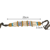 Maxbell Bohemian Necklace with Multi Colored Beads Tribal Style Wooden Beaded Choker B