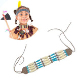 Maxbell Bohemian Necklace with Multi Colored Beads Tribal Style Wooden Beaded Choker C