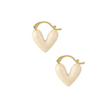 Maxbell Heart Shape Girls Earring Stud Drop Earrings Jewelry Lightweight Accessories White