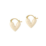 Maxbell Heart Shape Girls Earring Stud Drop Earrings Jewelry Lightweight Accessories White