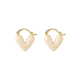 Maxbell Heart Shape Girls Earring Stud Drop Earrings Jewelry Lightweight Accessories White