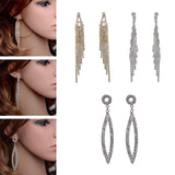 Maxbell Drop Earrings Jewelry Collection Chic Dangle Earrings for Engagement Wedding 9.25cmx1.2cm