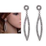 Maxbell Drop Earrings Jewelry Collection Chic Dangle Earrings for Engagement Wedding 8.6cmx1.55cm