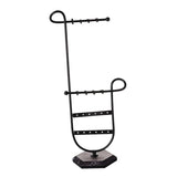 Maxbell Jewelry Stand Modern Jewelry Holder for Dangling Earrings Bracelet Necklaces Black