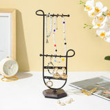 Maxbell Jewelry Stand Modern Jewelry Holder for Dangling Earrings Bracelet Necklaces Black