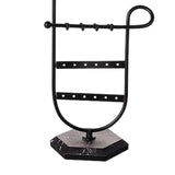 Maxbell Jewelry Stand Modern Jewelry Holder for Dangling Earrings Bracelet Necklaces Black