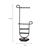 Maxbell Jewelry Stand Modern Jewelry Holder for Dangling Earrings Bracelet Necklaces Black