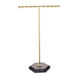 Maxbell Jewelry Organizer Stable Base Jewelry Display Stand for Rings Earrings Shows Aureate