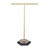 Maxbell Jewelry Organizer Stable Base Jewelry Display Stand for Rings Earrings Shows Aureate