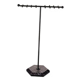 Maxbell Jewelry Organizer Stable Base Jewelry Display Stand for Rings Earrings Shows Black