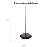 Maxbell Jewelry Organizer Stable Base Jewelry Display Stand for Rings Earrings Shows Black