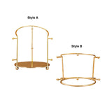 Maxbell Hat Rack Stand Alloy Hairband Display Rack for Photography Props Women Store Style A