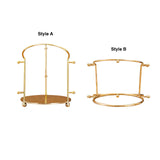 Maxbell Hat Rack Stand Alloy Hairband Display Rack for Photography Props Women Store Style A