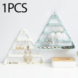 Maxbell Earring Holder Organizer Earring Display Rack for Watches Ear Studs Earrings  Blue