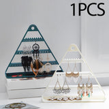 Maxbell Earring Holder Organizer Earring Display Rack for Watches Ear Studs Earrings Dark Blue