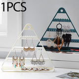 Maxbell Earring Holder Organizer Earring Display Rack for Watches Ear Studs Earrings Dark Blue