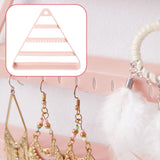 Maxbell Earring Holder Organizer Earring Display Rack for Watches Ear Studs Earrings Pink