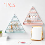 Maxbell Earring Holder Organizer Earring Display Rack for Watches Ear Studs Earrings Pink