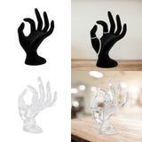 Maxbell Jewelry Display Stand hand Creative Hanging Stand Support Rings Display  Black Flannel