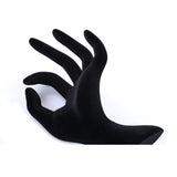 Maxbell Jewelry Display Stand hand Creative Hanging Stand Support Rings Display  Black Flannel