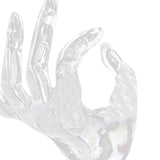 Maxbell Jewelry Display Stand hand Creative Hanging Stand Support Rings Display Transparent Plastic