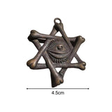 Maxbell Eye of God Pendant for Women Men Vintage Jewelry DIY Craft Making Miniatures