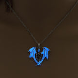 Maxbell Luminous Necklace Punk Glowing Novelty Jewellery for Party Halloween Cosplay