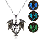 Maxbell Luminous Necklace Punk Glowing Novelty Jewellery for Party Halloween Cosplay