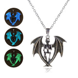 Maxbell Luminous Necklace Punk Glowing Novelty Jewellery for Party Halloween Cosplay