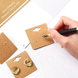 Maxbell 300x Kraft Paper Earring Display Cards for Boutique Display Store Trade Show