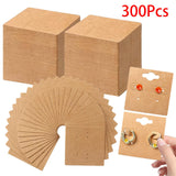 Maxbell 300x Kraft Paper Earring Display Cards for Boutique Display Store Trade Show