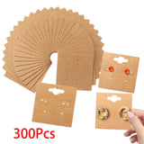 Maxbell 300x Kraft Paper Earring Display Cards for Boutique Display Store Trade Show