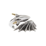 Maxbell Open Finger Ring Adjustable Retro Flying Dragon Ring for Prom Daily Wear Men