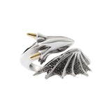 Maxbell Open Finger Ring Adjustable Retro Flying Dragon Ring for Prom Daily Wear Men