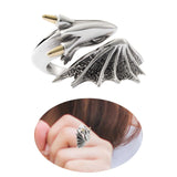 Maxbell Open Finger Ring Adjustable Retro Flying Dragon Ring for Prom Daily Wear Men