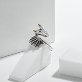 Maxbell Open Finger Ring Adjustable Retro Flying Dragon Ring for Prom Daily Wear Men